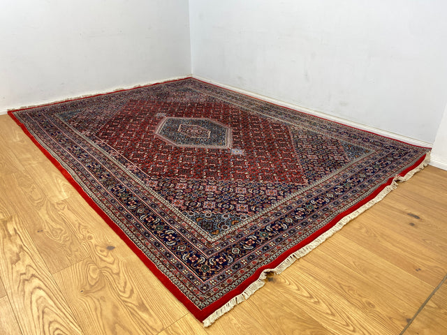 WMK Hochwertiger und sehr gut erhaltener Orientteppich 360x250cm aus feiner Schurwolle mit wunderschönem Mustern # Teppich Perserteppich Wollteppich Bidjar Wohnzimmerteppich Vintage # Versand möglich