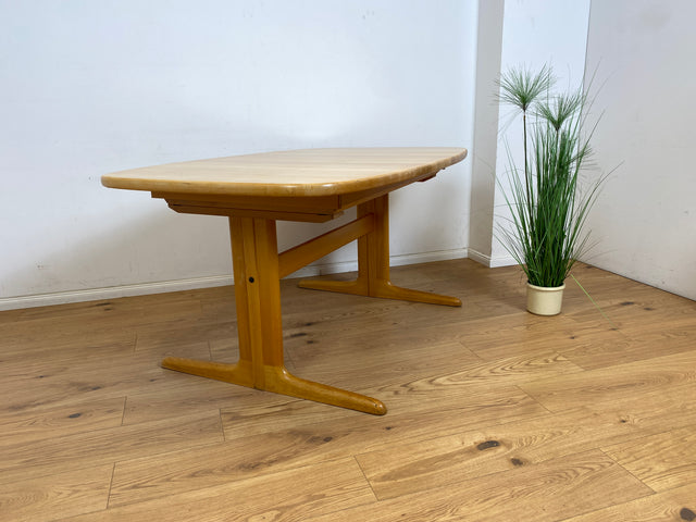 WMK Edler und hochwertiger skandinavischer Designer Esstisch von Skovby Møbelfabrik aus massiver Eiche , 2-fach ausziehbar # Tisch Küchentisch Ausziehtisch Holztisch Dining Table Danish Design Vintage