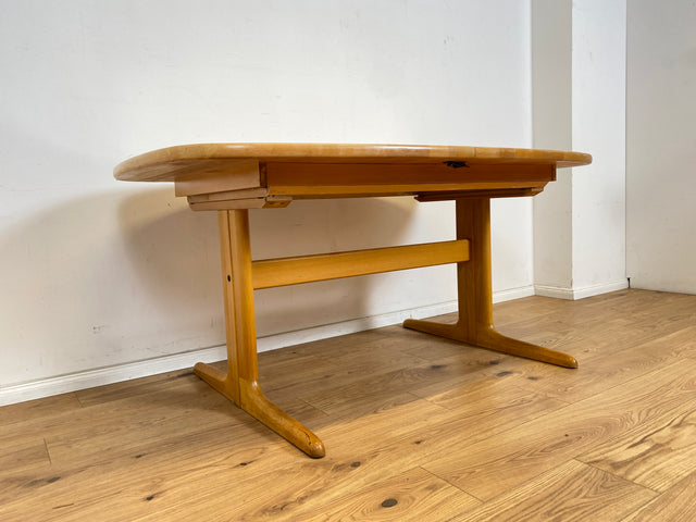 WMK Edler und hochwertiger skandinavischer Designer Esstisch von Skovby Møbelfabrik aus massiver Eiche , 2-fach ausziehbar # Tisch Küchentisch Ausziehtisch Holztisch Dining Table Danish Design Vintage