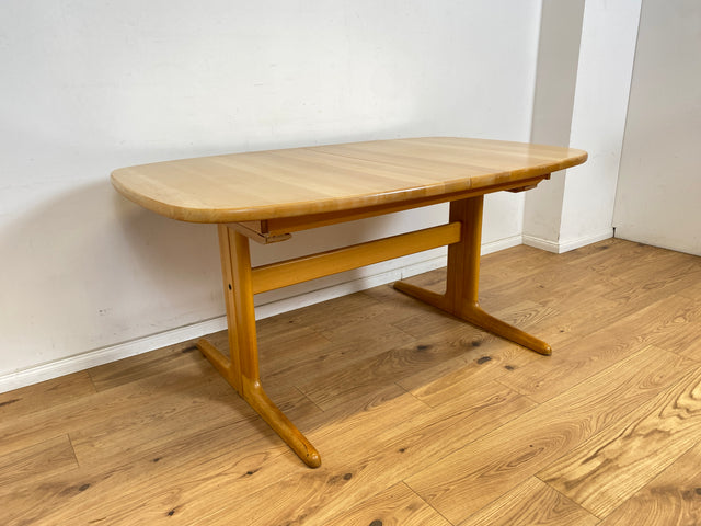 WMK Edler und hochwertiger skandinavischer Designer Esstisch von Skovby Møbelfabrik aus massiver Eiche , 2-fach ausziehbar # Tisch Küchentisch Ausziehtisch Holztisch Dining Table Danish Design Vintage