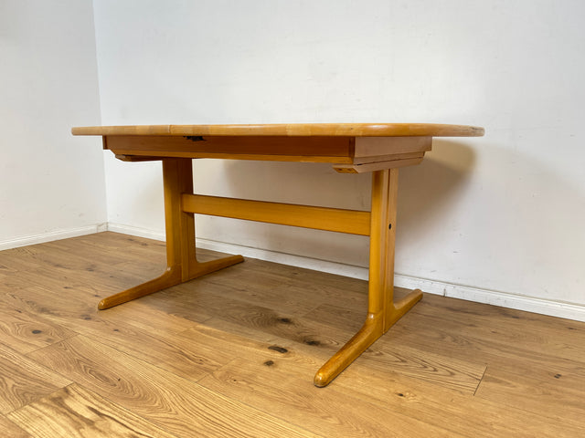 WMK Edler und hochwertiger skandinavischer Designer Esstisch von Skovby Møbelfabrik aus massiver Eiche , 2-fach ausziehbar # Tisch Küchentisch Ausziehtisch Holztisch Dining Table Danish Design Vintage