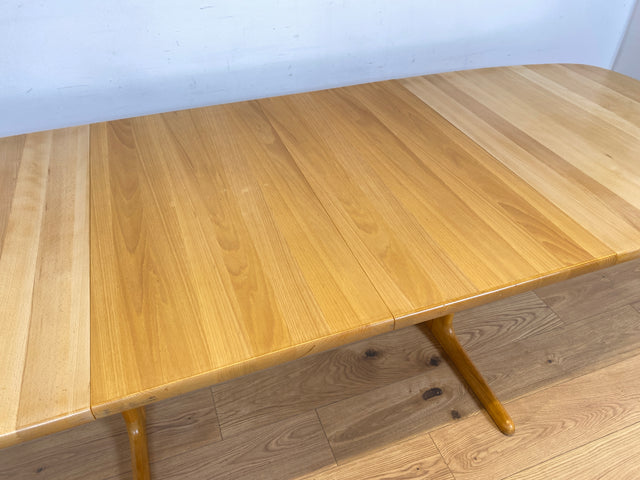 WMK Edler und hochwertiger skandinavischer Designer Esstisch von Skovby Møbelfabrik aus massiver Eiche , 2-fach ausziehbar # Tisch Küchentisch Ausziehtisch Holztisch Dining Table Danish Design Vintage