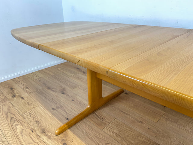 WMK Edler und hochwertiger skandinavischer Designer Esstisch von Skovby Møbelfabrik aus massiver Eiche , 2-fach ausziehbar # Tisch Küchentisch Ausziehtisch Holztisch Dining Table Danish Design Vintage