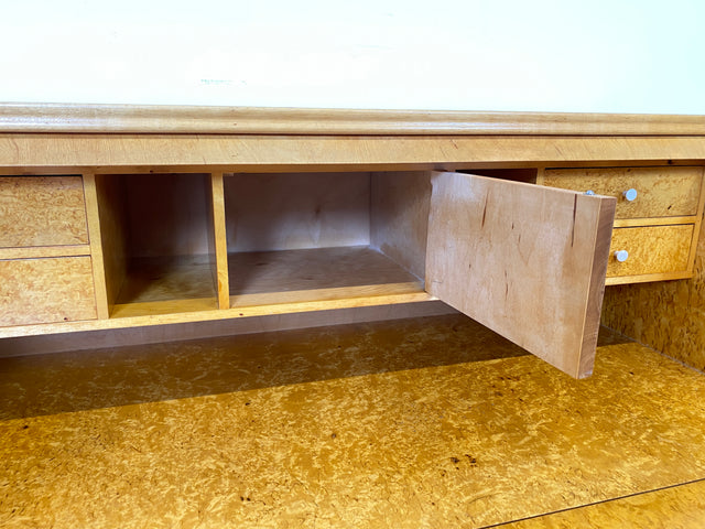 Stilvoller skandinavischer 60er Jahre Sekretär mit Schubladen und stabiler Schreibklappe I Vollholz I Schreibkommode Schreibschrank Schreibtisch Kommode Mid-Century Vintage I