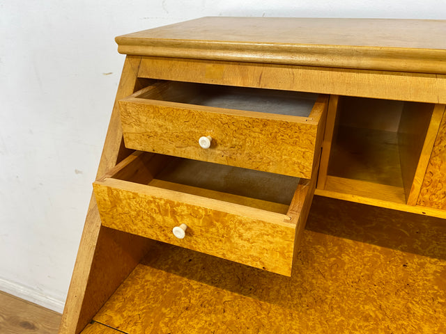 Stilvoller skandinavischer 60er Jahre Sekretär mit Schubladen und stabiler Schreibklappe I Vollholz I Schreibkommode Schreibschrank Schreibtisch Kommode Mid-Century Vintage I