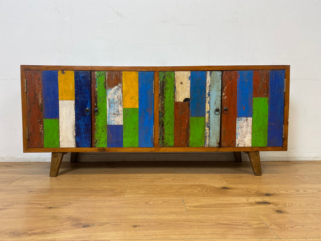 Boatwood by WMK I Nachhaltiges Sideboard handgefertigt aus altem Bootsholz