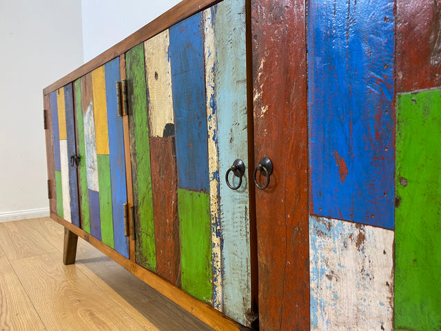 Boatwood by WMK I Nachhaltiges Sideboard handgefertigt aus altem Bootsholz