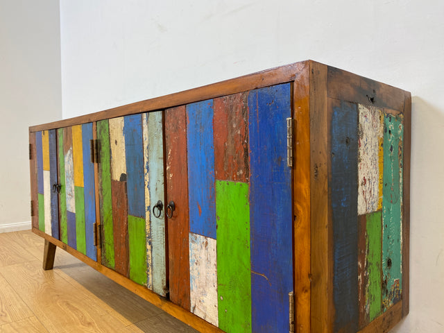 Boatwood by WMK I Nachhaltiges Sideboard handgefertigt aus altem Bootsholz