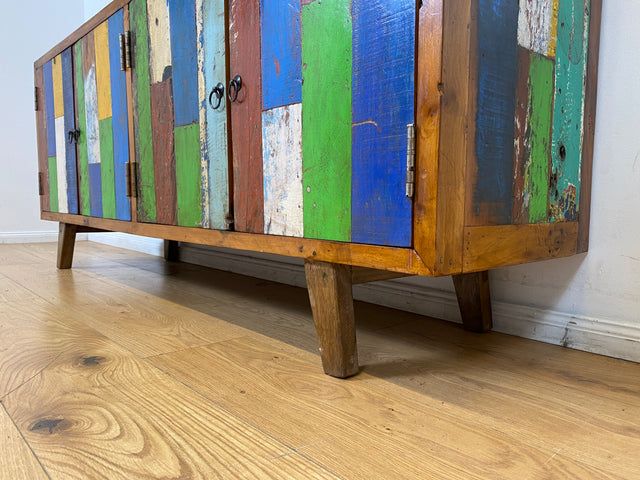 Boatwood by WMK I Nachhaltiges Sideboard handgefertigt aus altem Bootsholz