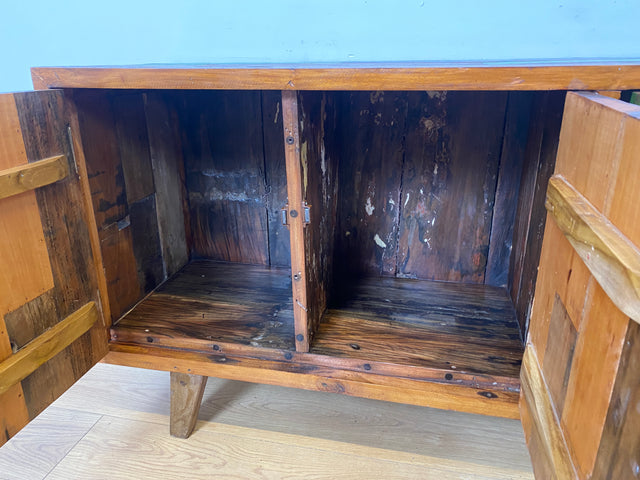 Boatwood by WMK I Nachhaltiges Sideboard handgefertigt aus altem Bootsholz