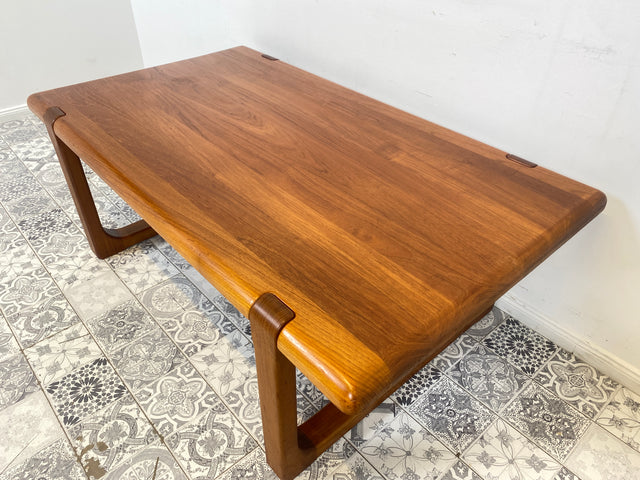 WMK Stilvoller & sehr gut erhaltener großer skandinavischer Designercouchtisch von A/S Niels Bach , teilweise Teakholz # Couchtisch Wohnzimmertisch Coffee Table Teak Danish Design Vintage Mid-Century