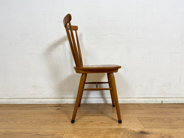 WMK 1/3 Der Klassiker! Stabiler und gut erhaltener Mid-Century Sprossenstuhl mit zeittypischen konischen Füßen # Stühle Holzstühle Esszimmerstuhle Küchenstühle Chair Vintage Retro # Versand möglich