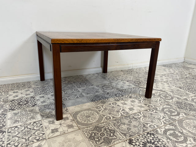 WMK Minimalistischer, sehr gut erhaltener skandinavischer Couchtisch mit edlem Palisander furniert # Wohnzimmertisch Couch table Mid-Century Vintage 60er 70er - Lieferung möglich