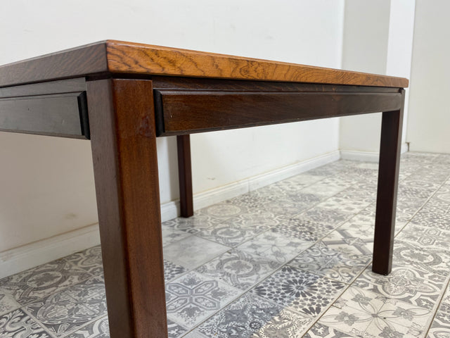 WMK Minimalistischer, sehr gut erhaltener skandinavischer Couchtisch mit edlem Palisander furniert # Wohnzimmertisch Couch table Mid-Century Vintage 60er 70er - Lieferung möglich