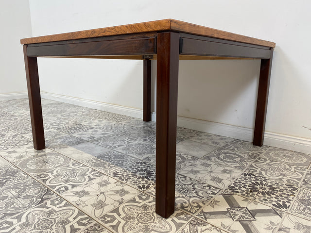 WMK Minimalistischer, sehr gut erhaltener skandinavischer Couchtisch mit edlem Palisander furniert # Wohnzimmertisch Couch table Mid-Century Vintage 60er 70er - Lieferung möglich