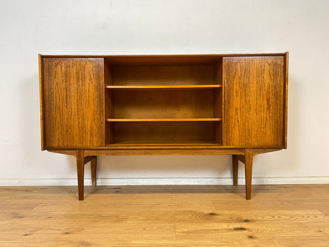 WMK Stilvolles original Danish Design Sideboard von Farso Møbelfabrik in Palisander mit Schiebetüren & Barschrank # Schrank skandinavisches Highboard Bar Barkommode Rosewood Mid-Century Vintage 60er