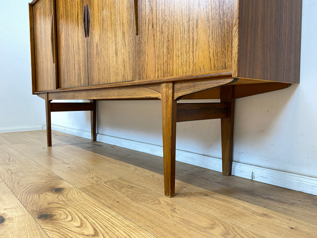 WMK Stylish original Danish Design sideboard by Farso Møbelfabrik in rosewood with sliding doors &amp; bar cabinet # Cabinet Scandinavian highboard bar bar cabinet rosewood mid-century vintage 60s