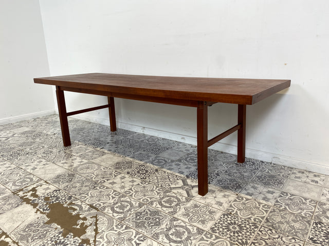 WMK Stilvoller und sehr gut erhaltener großer skandinavischer Couchtisch in Teakholz # Tisch Wohnzimmertisch Coffee Table Mid-Century Vintage Loft Danish Design Scandinavian Teak # Lieferung möglich