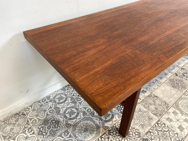 WMK Stilvoller und sehr gut erhaltener großer skandinavischer Couchtisch in Teakholz # Tisch Wohnzimmertisch Coffee Table Mid-Century Vintage Loft Danish Design Scandinavian Teak # Lieferung möglich