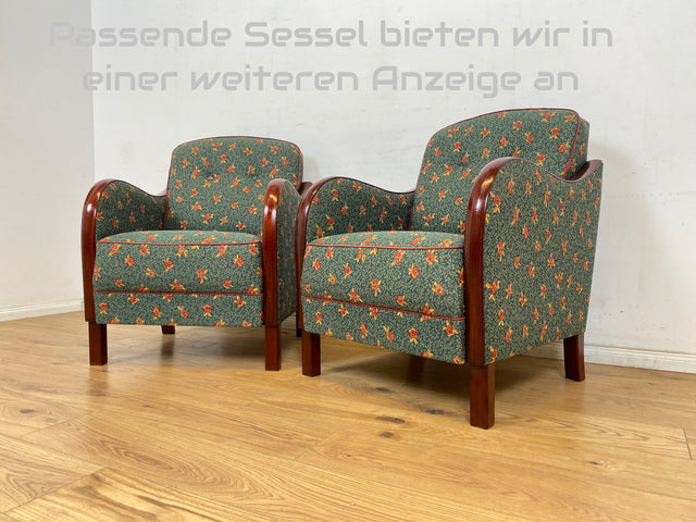 WMK Besonders schönes und sehr gut erhaltene skandinavisches Art Deco Sofa mit hochwertigen späterem Bezug und bequemen Federkern, um 1930 # Couch 3er 3-Sitzer Daybed Sitzgarnitur Mid-Century Vintage