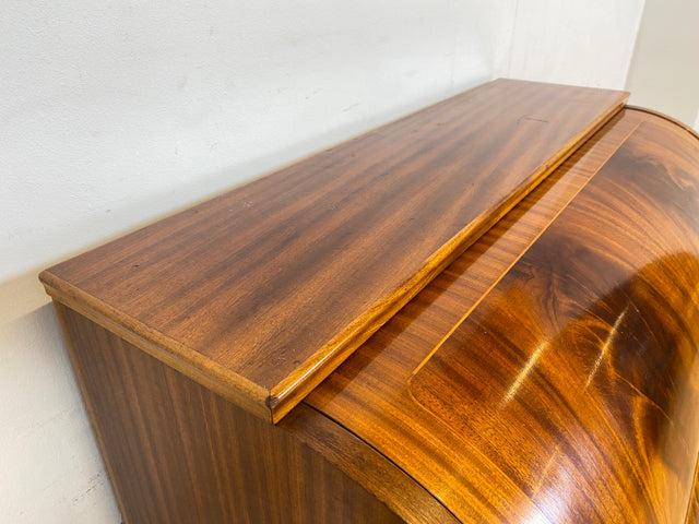 WMK Hochwertiger skandinavischer Sekretär aus vollem Holz mit ausziehbarer Schreibplatte und Schubladen # Schreibschrank Desk Schreibtisch Kommode Schubladenkommode Wäschekommode Mid-Century Vintage