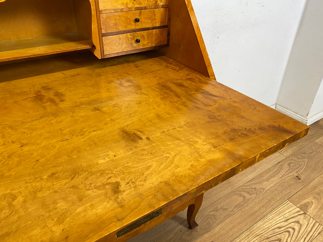 WMK Sehr schöner & hochwertiger skandinavischer Sekretär aus vollem Holz mit fester Schreibplatte & Schubladen # Schreibschrank Desk Schreibtisch Kommode Schubladenkommode Wäschekommode Mid-Century