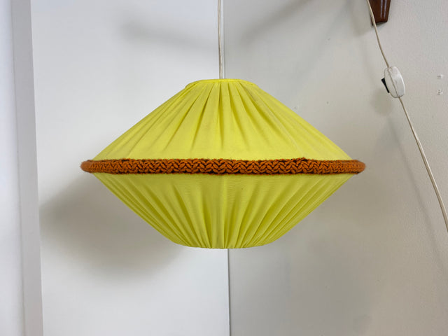 WMK Sehr dekorative und sehr gut erhaltene Mid-Century Teleskop Wandhängelampe aus Ungarn mit schönem farbenfrohem Schirm # Wandlampe Hängelampe Leselampe Wandleuchte Vintage - Versand möglich