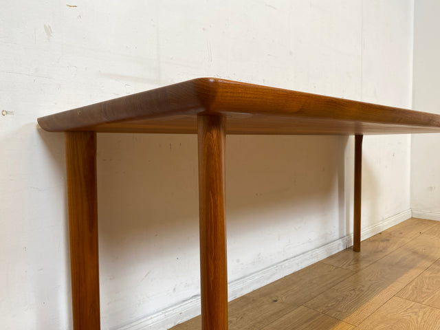 Seltener skandinavischer Mid-Century Designertisch von A/S Niels Bach Møbelfabrik in Teakholz I hoher Couchtisch Salontisch niedriger Esstisch Holztisch Küchentisch Tisch Danish Design Vintage
