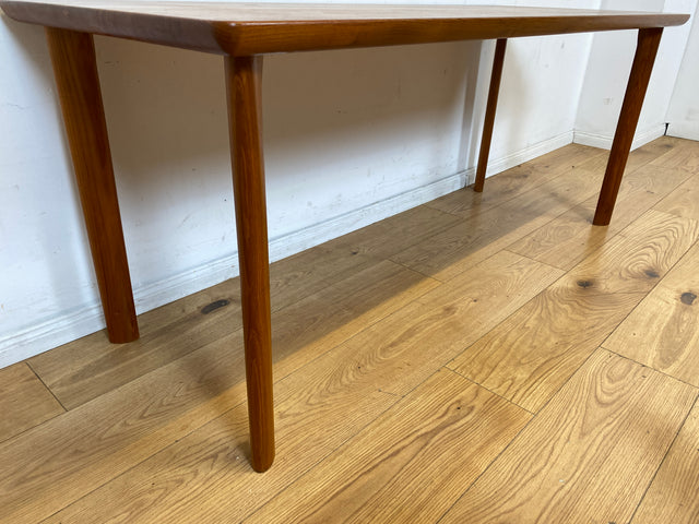 Seltener skandinavischer Mid-Century Designertisch von A/S Niels Bach Møbelfabrik in Teakholz I hoher Couchtisch Salontisch niedriger Esstisch Holztisch Küchentisch Tisch Danish Design Vintage
