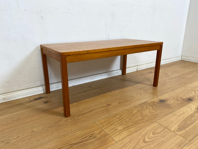 WMK Minimalistischer und gut erhaltener skandinavischer 70er Jahre Couchtisch , 90x45, in Teakholz # Wohnzimmertisch Coffee Table Sofatisch Teaktisch Vintage Mid-Century Retro Teak # Versand möglich