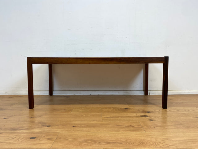 WMK Stilvoller und sehr gut erhaltener großer dänischer Couchtisch aus Palisander mit kunstvoll gestalteten Fliesen # skandinavischer Wohnzimmertisch Fliesentisch Coffee Table Mid-Century Vintage 70er