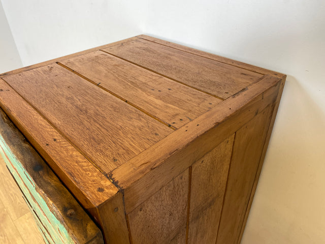 Boatwood by WMK # Sehr schöne Kommode mit Schubladen, ein aus altem Bootsholzhandgefertigtes Unikat aus massivem Teakholz # Schubladenkommode Schrank Wäschekommode Wäscheschrank Flurkommode Upcycling