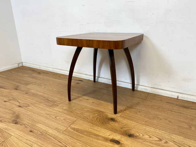 WMK Besonders schöner, seltener und gut erhaltener Mid-Century Couchtisch aus der ehemaligen Tschechoslowakei ČSFR im Art Deco Stil # Wohnzimmertisch Beistelltisch Coffee Table Salontisch Vintage 50er