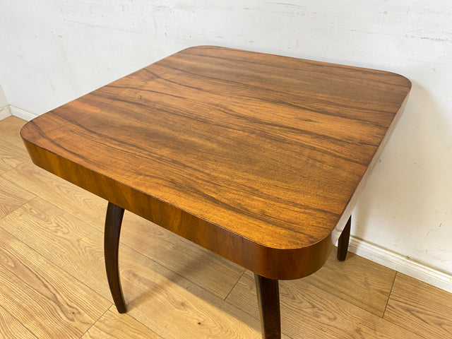 WMK Besonders schöner, seltener und gut erhaltener Mid-Century Couchtisch aus der ehemaligen Tschechoslowakei ČSFR im Art Deco Stil # Wohnzimmertisch Beistelltisch Coffee Table Salontisch Vintage 50er