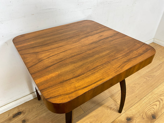 WMK Besonders schöner, seltener und gut erhaltener Mid-Century Couchtisch aus der ehemaligen Tschechoslowakei ČSFR im Art Deco Stil # Wohnzimmertisch Beistelltisch Coffee Table Salontisch Vintage 50er