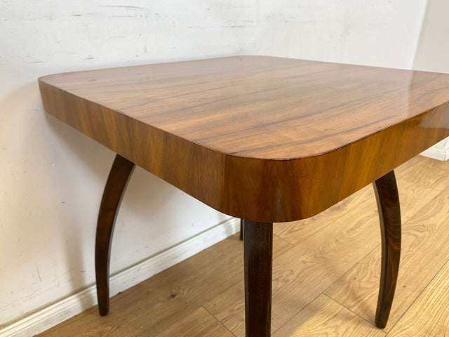 WMK Besonders schöner, seltener und gut erhaltener Mid-Century Couchtisch aus der ehemaligen Tschechoslowakei ČSFR im Art Deco Stil # Wohnzimmertisch Beistelltisch Coffee Table Salontisch Vintage 50er