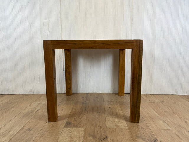 Boatwood by WMK # Besonders schöner kleiner Esstisch (90x90cm) aus altem Bootsholz, ein handgefertigtes Unikat aus massivem Teakholz # Tisch Esszimmertisch Holztisch Küchentisch Gastro Dinning Table