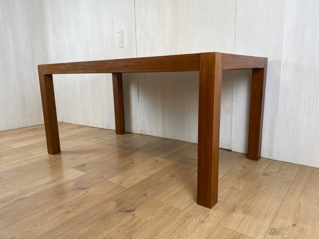 Boatwood by WMK # Schöner und nachhaltiger Esstisch (160x90cm) aus altem Bootsholz, ein handgefertigtes Unikat aus massivem Teakholz # Holztisch Tisch Küchentisch Esszimmertisch Gastro Dinning Table