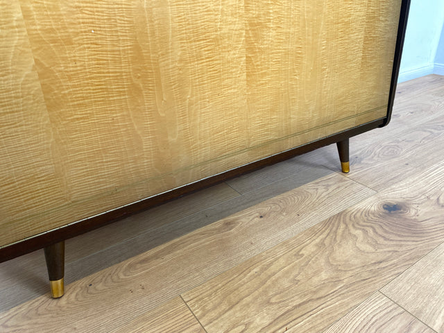 WMK Hübsche, jedoch etwas abgerockte Mid-Century Wäschetruhe mit Schubladen und hübschen Messinggriffen # Schrank Kommode Sideboard Wäschekommode Retro 50er 60er DDR Vintage # Lieferung möglich