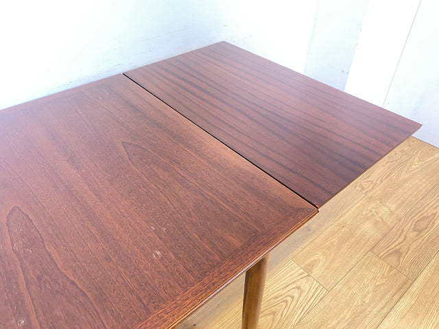 WMK Stilvoller & gut erhaltener rechteckiger Mid-Century Esstisch von Kondor in Teakholz , ausziehbar # Tisch Holztisch Designertisch Küchentisch Ausziehtisch Danisch Design Skandinavisch Vintage Teak