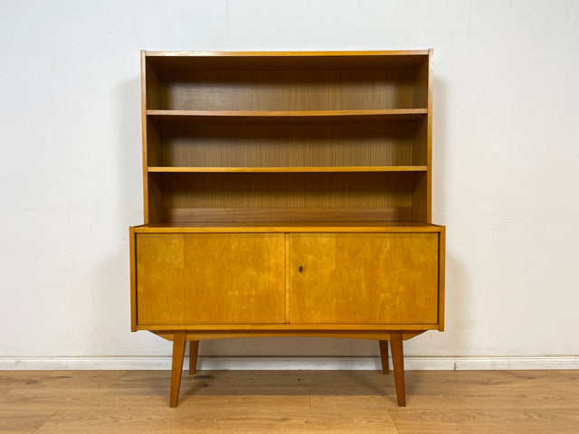 WMK Minimalistisches, raumaufhellendes & gut erhaltenes Highboard in Birke von VEB Möbelfabrik Werdau aus 1965 # Schrank Wäscheschrank Kommode Regal Sideboard Wohnzimmerschrank DDR Vintage Mid-Century