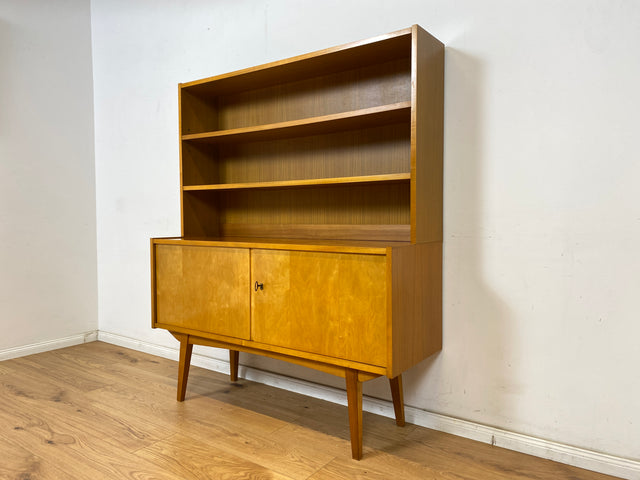 WMK Minimalistisches, raumaufhellendes & gut erhaltenes Highboard in Birke von VEB Möbelfabrik Werdau aus 1965 # Schrank Wäscheschrank Kommode Regal Sideboard Wohnzimmerschrank DDR Vintage Mid-Century