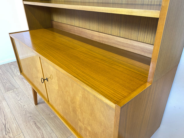 WMK Minimalistisches, raumaufhellendes & gut erhaltenes Highboard in Birke von VEB Möbelfabrik Werdau aus 1965 # Schrank Wäscheschrank Kommode Regal Sideboard Wohnzimmerschrank DDR Vintage Mid-Century