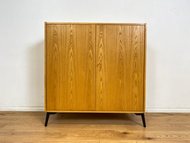 WMK Gut erhaltener Designerschrank mit Korpus 430/70 aus 1970 von Joachim Nebelung für VEB Hellerau auf neuen Metallfüßen # Highboard Kommode Wäschekommode Wäscheschrank Schrank Vintage Mid-Century