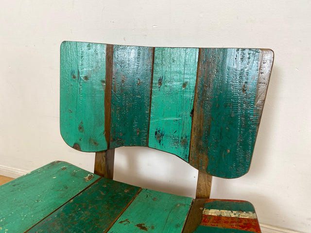 Boatwood by WMK I 1/5 Einzigartiger Lounge Sessel aus altem Bootsholz, ein handgefertigtes Unikat aus massivem Teakholz , auch Outdoor I Stuhl Relax Holz Garten Balkon Boots Möbel Treibholz Meer Teak