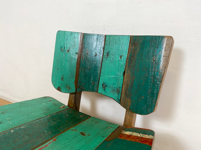 Boatwood by WMK I 1/5 Einzigartiger Lounge Sessel aus altem Bootsholz, ein handgefertigtes Unikat aus massivem Teakholz , auch Outdoor I Stuhl Relax Holz Garten Balkon Boots Möbel Treibholz Meer Teak