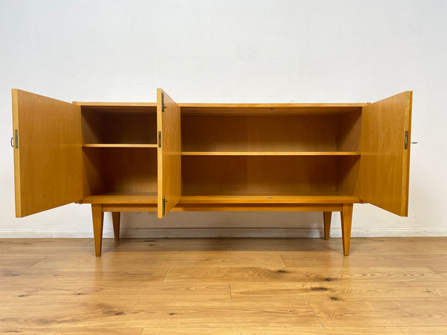 WMK I Stilvolles & gut erhaltenes Mid-Century Designer Sideboard 602/H aus 1961 von Franz Ehrlich für VEB Hellerau in Senesche I Kommode Wäschekommode TV Lowboard Anrichte Vintage Berlin Leipzig Kiel