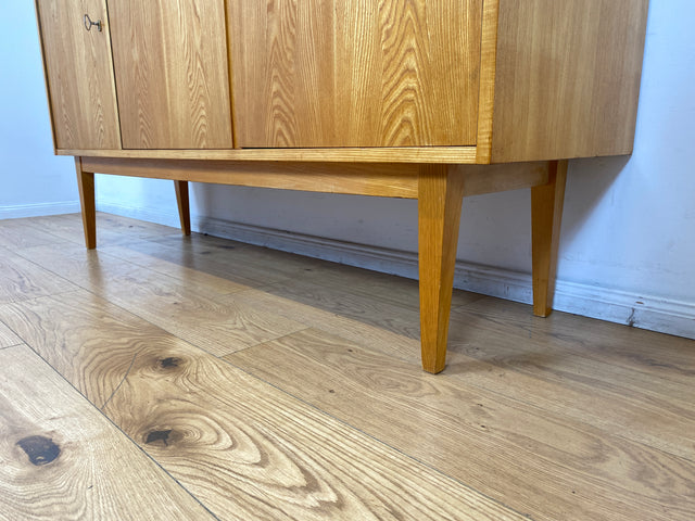 WMK I Versand 85€ I Stilvolles Mid-Century Designer Sideboard 602 von Franz Ehrlich für VEB Hellerau in Senesche I Kommode Schrank Anrichte TV Board Lowboard DDR Vintage 60er I Berlin Leipzig Hamburg