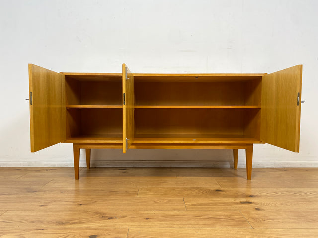 WMK I Versand 85€ I Stilvolles Mid-Century Designer Sideboard 602 von Franz Ehrlich für VEB Hellerau in Senesche I Kommode Schrank Anrichte TV Board Lowboard DDR Vintage 60er I Berlin Leipzig Hamburg