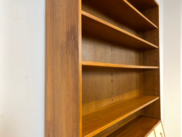 WMK I Einzigartiger und gut erhaltener Mid-Century Schreibschrank mit Regal I Sekretär Schreibkommode Schreibtisch Bücherschrank Bücherregal Flurkommode Vintage Retro 60er 70er Berlin Bonn NRW Bayern